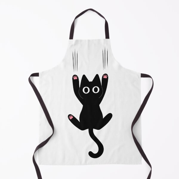 Item preview, Black Cat Clinging Scratch Marks Cute Graphic designed and sold by EchoPrint Co..