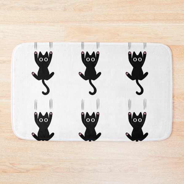 Item preview, Black Cat Clinging Scratch Marks Cute Graphic designed and sold by EchoPrint Co..