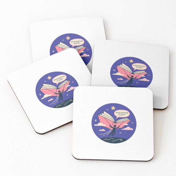 Item preview, Imagination Flight Book Lover Sticker designed and sold by Timegraf.