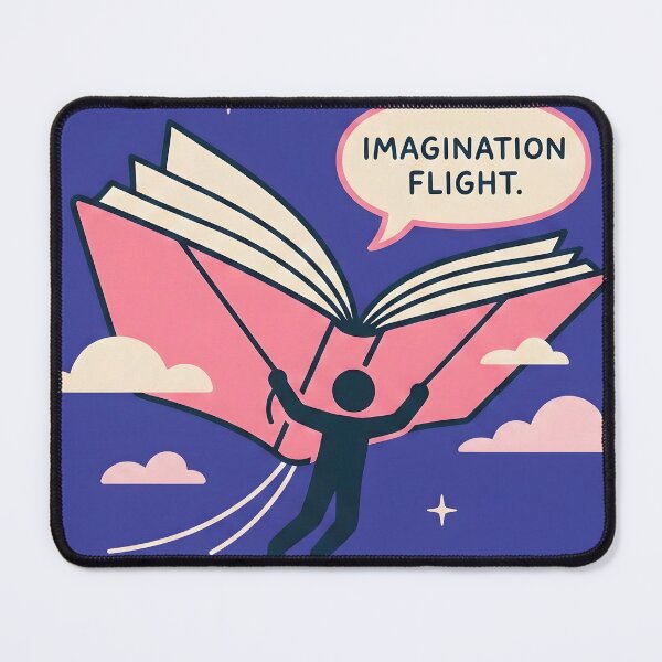 Item preview, Imagination Flight Book Lover Sticker designed and sold by Timegraf.