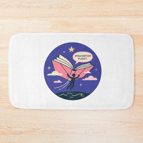 Item preview, Imagination Flight Book Lover Sticker designed and sold by Timegraf.