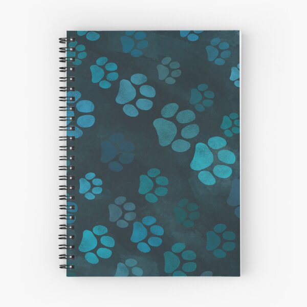 Item preview, Dark Cyan and Light blue Paw Prints  designed and sold by TedraOrtega.