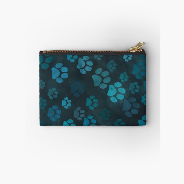 Item preview, Dark Cyan and Light blue Paw Prints  designed and sold by TedraOrtega.