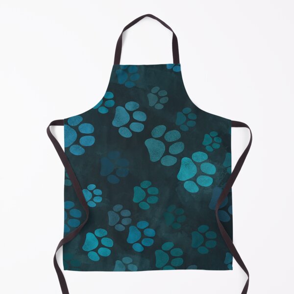 Item preview, Dark Cyan and Light blue Paw Prints designed and sold by TedraOrtega.