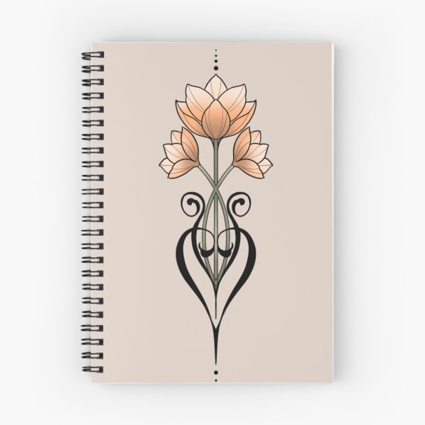 Item preview, Golden Lotus ornament art designed and sold by Charmedstuff.
