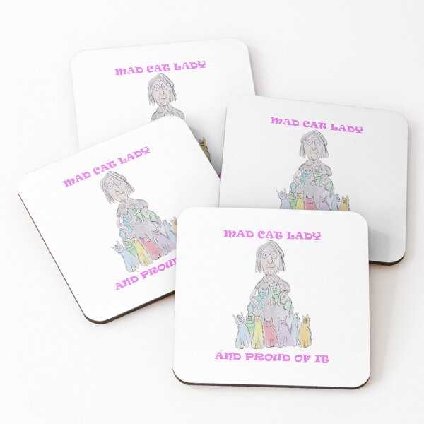 Item preview, Mad cat lady and proud of it designed and sold by Inky Fingers Illustrations.