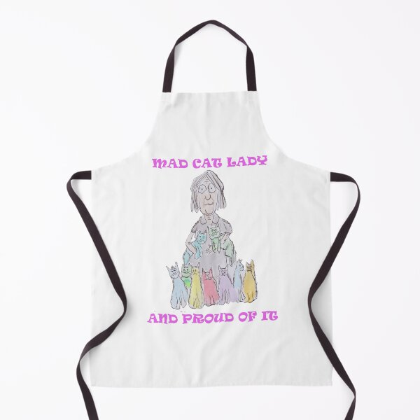 Item preview, Mad cat lady and proud of it designed and sold by Inky Fingers Illustrations.