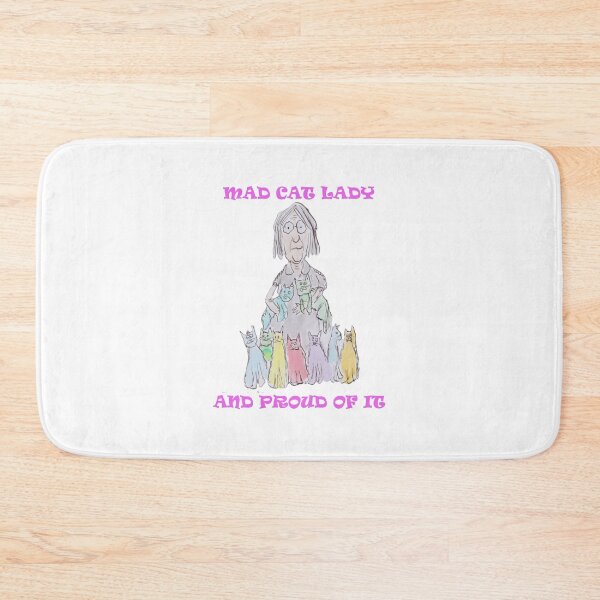 Item preview, Mad cat lady and proud of it designed and sold by Inky Fingers Illustrations.
