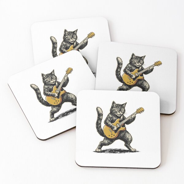 Item preview, Rock Guitar Cat designed and sold by Roy & Tiffany.