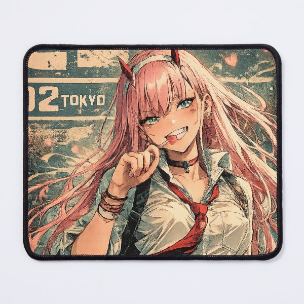 Item preview, Pink Horned School Girl Smile designed and sold by InspireArtI.