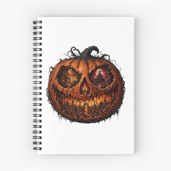 Item preview, Gothic Pumpkin Skull Halloween – Haunted Graveyard, Castle and Dark Fantasy designed and sold by Limitless expressions - wear your mindset .