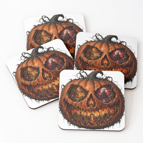 Item preview, Gothic Pumpkin Skull Halloween – Haunted Graveyard, Castle and Dark Fantasy designed and sold by Limitless expressions - wear your mindset .