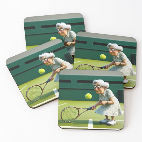 Item preview, Old Fart playing Tennis at designed and sold by Colin Bentham.
