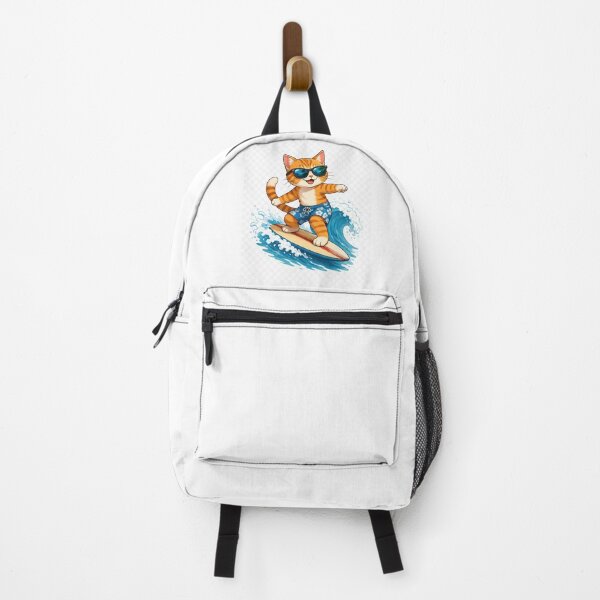 Item preview, Surfing Cat – Cute Beach Cat Riding the Waves designed and sold by RipantinaFantasy .