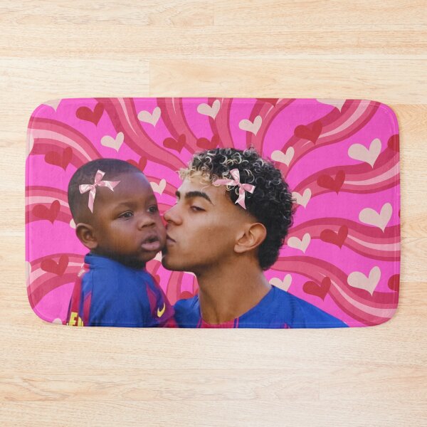 Item preview, Cute Lamine Yamal kissing Little Brother Keyne designed and sold by SuchWowDesign.