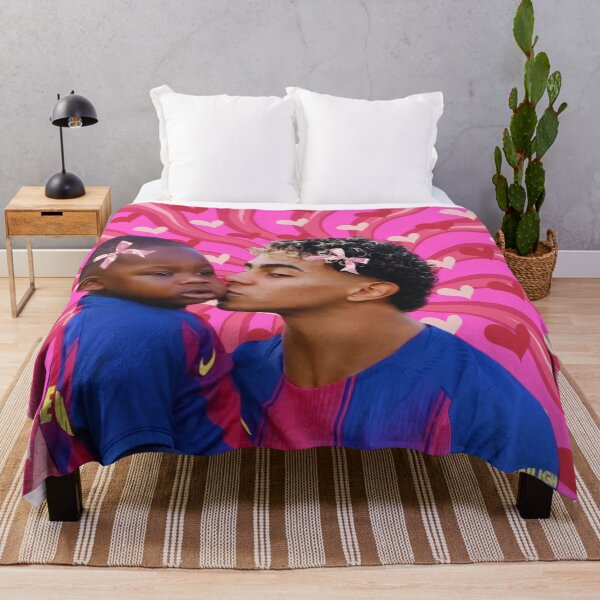 Item preview, Cute Lamine Yamal kissing Little Brother Keyne designed and sold by SuchWowDesign.