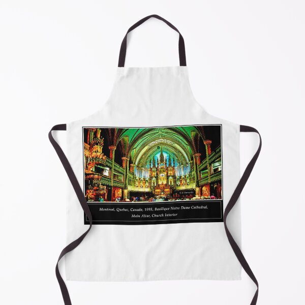 Item preview, Montreal, Quebec, Canada, 1995, Basilique Notre Dame Cathedral, Main Altar, Church Interior designed and sold by AMacGPhilly.