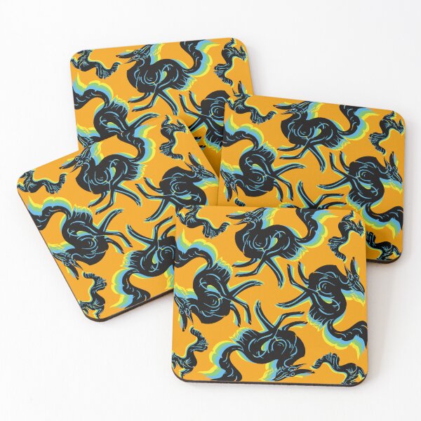 Item preview, WHEE Floral Silken Pattern on gold designed and sold by LauraGarabedian.