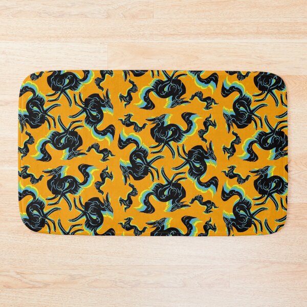 Item preview, WHEE Floral Silken Pattern on gold designed and sold by LauraGarabedian.
