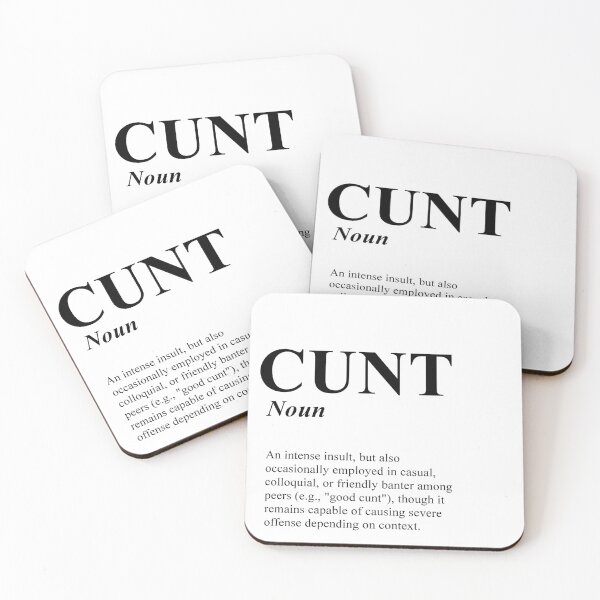 Item preview, Cunt designed and sold by BlackThistleArt.