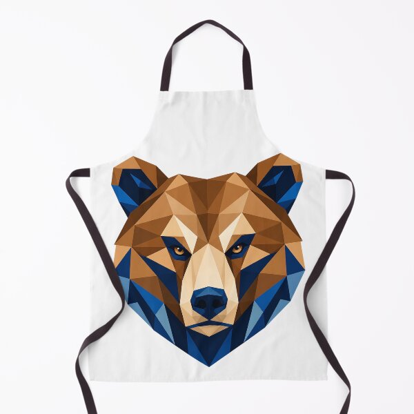 Item preview, Geometric Grizzly Bear Face designed and sold by Wild Studio Designs.