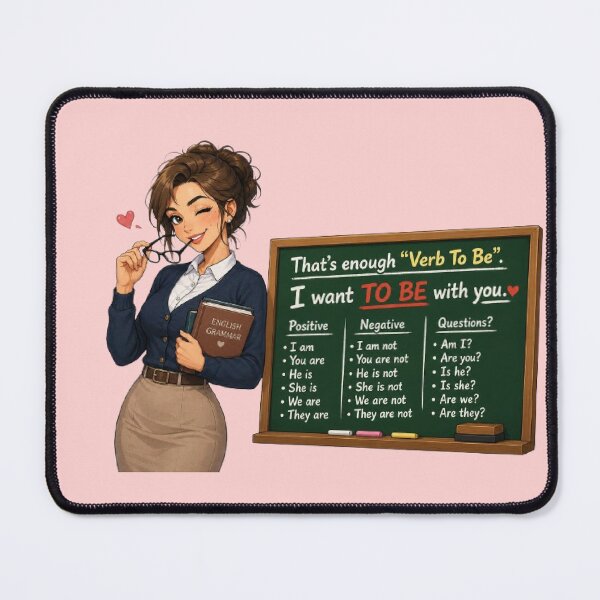 Item preview, That's Enough Verb To Be I Want To Be With You Funny English Teacher T-Shirt designed and sold by RaulWeirdAndFun.