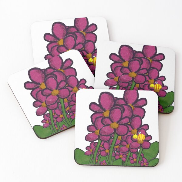 Item preview, Flowers and bee designed and sold by Glenbobagins.