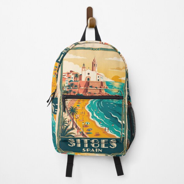 Item preview, Sitges Spain Vintage Travel Poster designed and sold by Bomax121.
