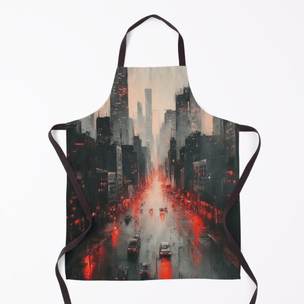 Item preview, Abstract Urban Cityscape Painting | Modern Skyline Wall Art designed and sold by Iceberg Comic Book Lounge.