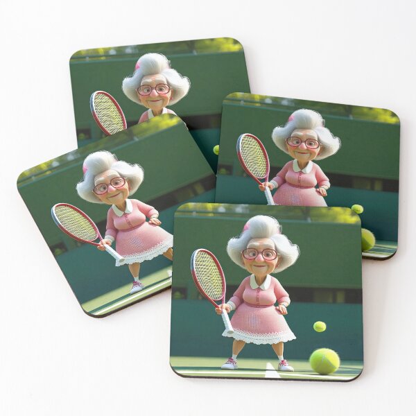 Item preview, Old Fart playing Tennis at designed and sold by Colin Bentham.