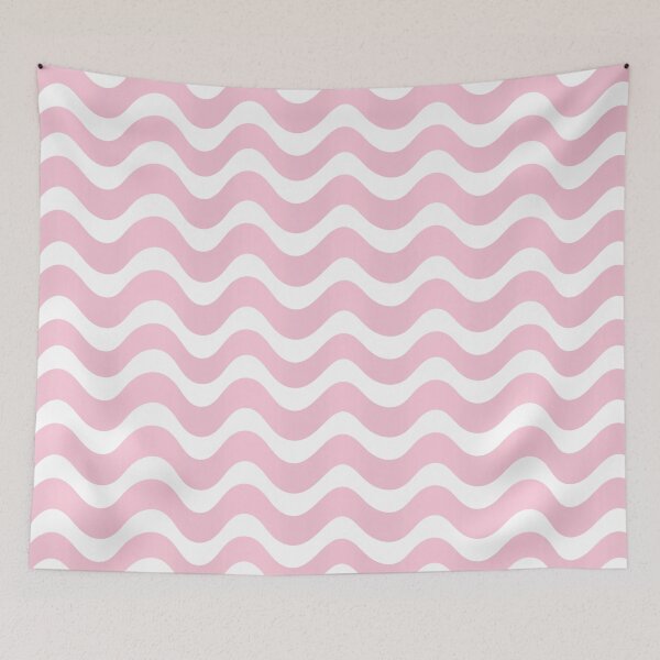 Item preview, Pink wave pattern  designed and sold by Pattern Petals.