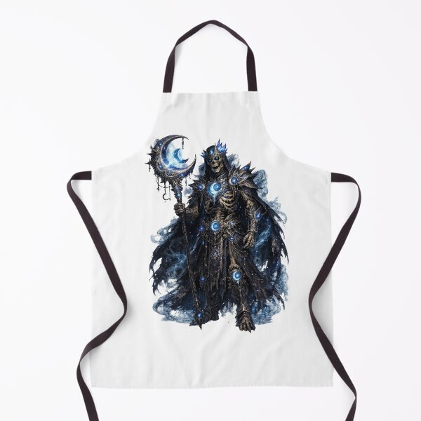 Item preview, Moon Guardian Skeleton Mage with Crescent Staff | Dark Fantasy Gothic Art designed and sold by SkeletonMood.