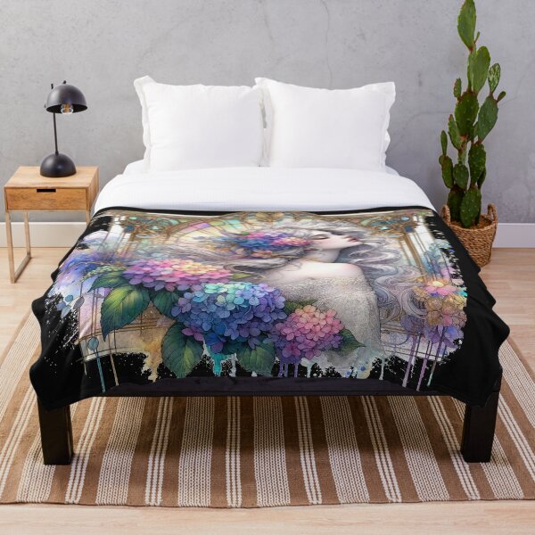 Item preview, Vintage Hydrangea Reverie designed and sold by EdicrisR.