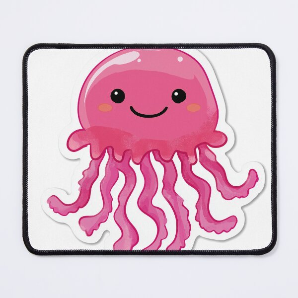 Item preview, Pink Jellyfish Cute Kawaii Ocean designed and sold by StickerMan17.