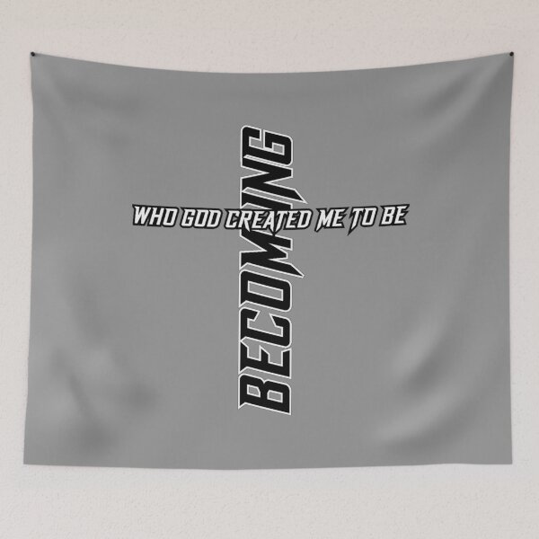 Item preview, Becoming Who God Created Me To Be Christian Cross Design designed and sold by Bezuiden.