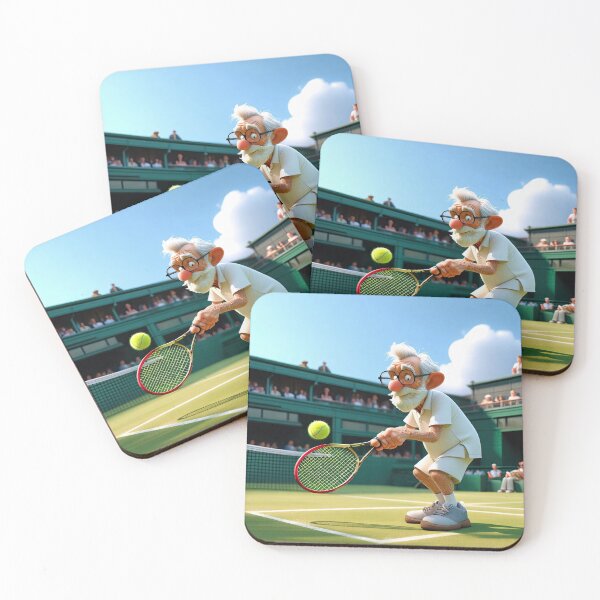 Item preview, Old Fart playing Tennis at designed and sold by Colin Bentham.