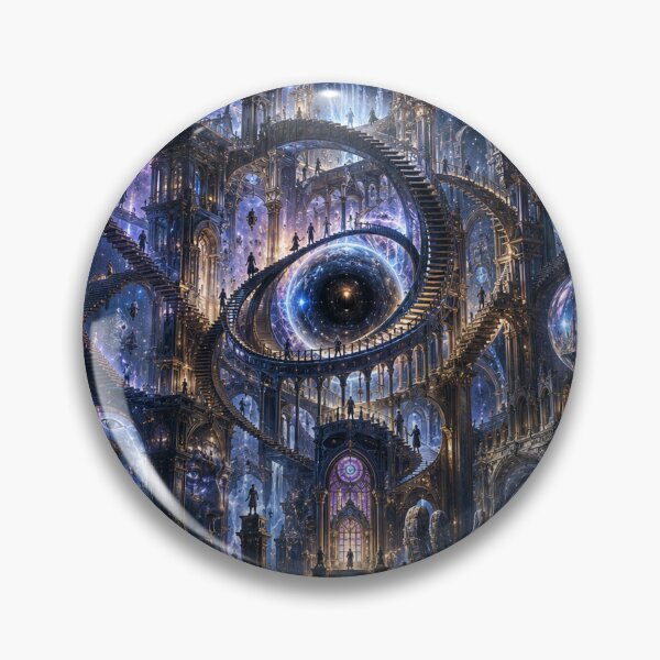 Item preview, The Impossible Cathedral – Surreal Cosmic Architecture Illusion designed and sold by NebulaRiotStudio.