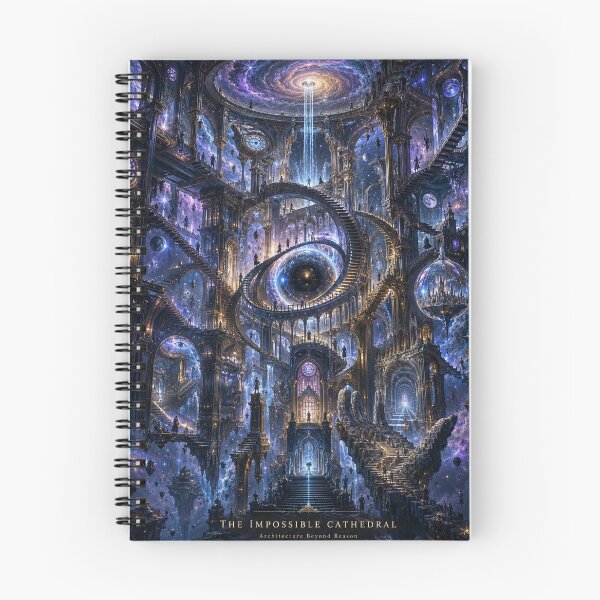 Item preview, The Impossible Cathedral – Surreal Cosmic Architecture Illusion designed and sold by NebulaRiotStudio.