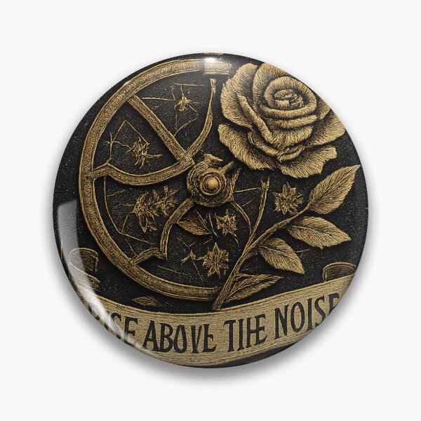 Item preview, Realistic Brass Astrolabe and Cosmic Rose Crest Emblem Art designed and sold by MosgYga.