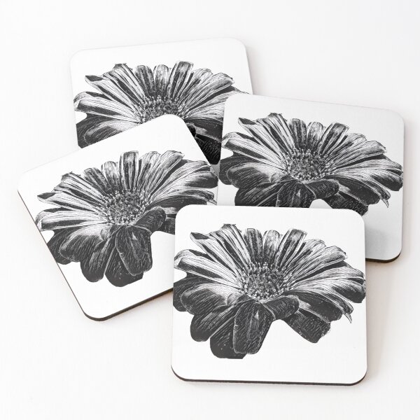 Item preview, Minimalist Black and White Daisy Sketch Graphic Illustration designed and sold by BalkanBloom.