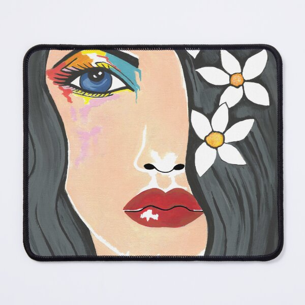 Item preview, Beautiful Woman With Tropical Flowers In Her Hair designed and sold by Sartoris Art.