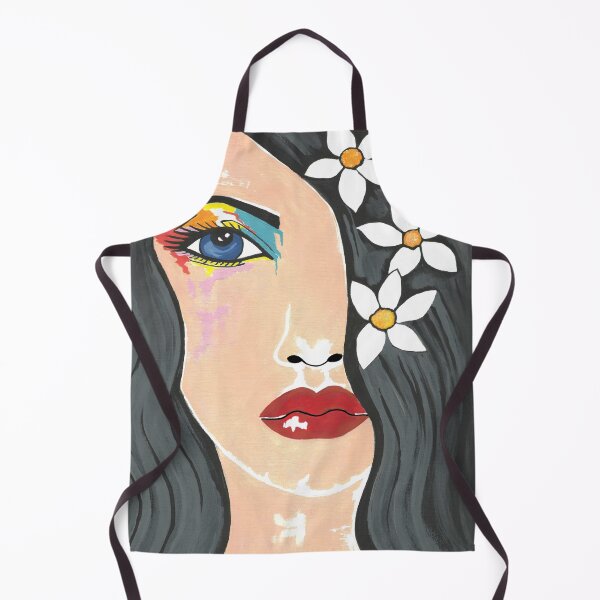 Item preview, Beautiful Woman With Tropical Flowers In Her Hair designed and sold by Sartoris Art.