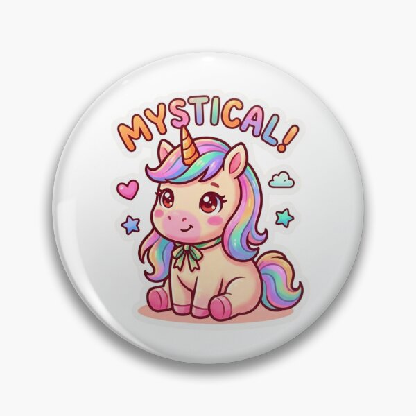 Item preview, Mystical Cute Unicorn Kawaii Cartoon | Rainbow Fantasy Magic Sticker designed and sold by ExploreAura Studio.
