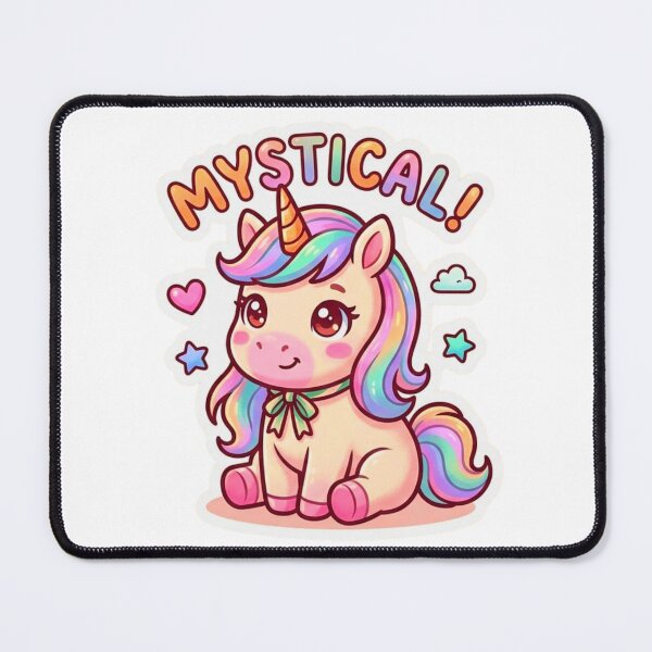 Item preview, Mystical Cute Unicorn Kawaii Cartoon | Rainbow Fantasy Magic Sticker designed and sold by ExploreAura Studio.