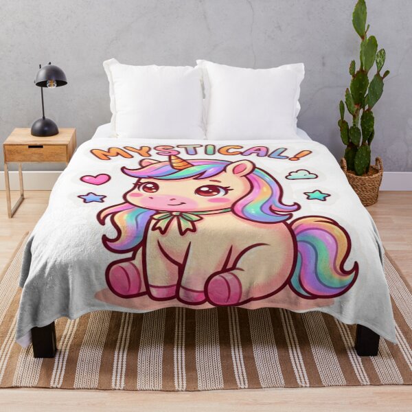 Item preview, Mystical Cute Unicorn Kawaii Cartoon | Rainbow Fantasy Magic Sticker designed and sold by ExploreAura Studio.