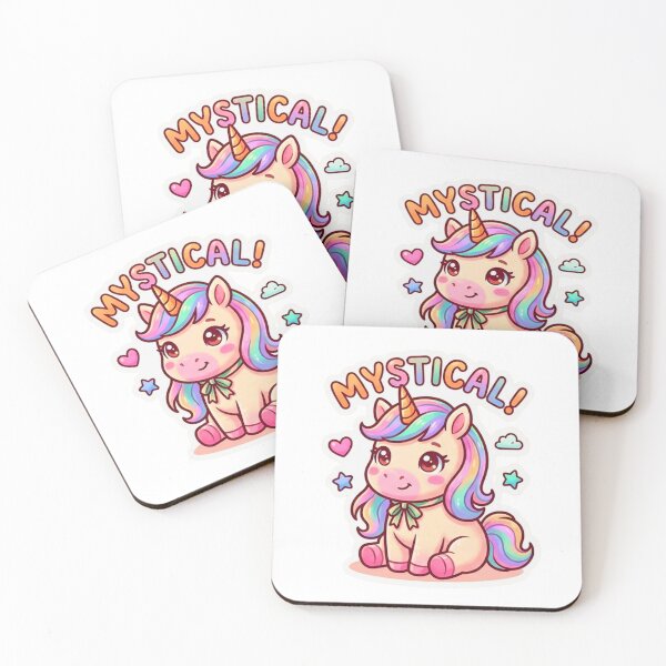 Item preview, Mystical Cute Unicorn Kawaii Cartoon | Rainbow Fantasy Magic Sticker designed and sold by ExploreAura Studio.