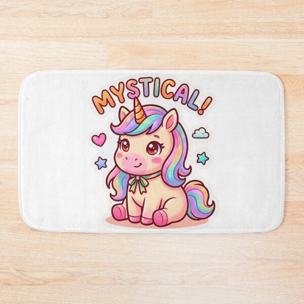 Item preview, Mystical Cute Unicorn Kawaii Cartoon | Rainbow Fantasy Magic Sticker designed and sold by ExploreAura Studio.