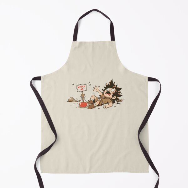 Artikelvorschau, Werbung ansehen und heilen | Lustiges RPG-Gamer-Cartoon-Design entworfen und verkauft von trashpanda_shop.
