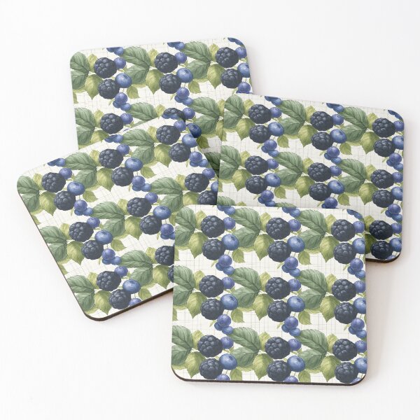 Item preview, Rustic Orchard Study: Large-Scale Blackberry & Blueberry Print designed and sold by TJ Art and Camera.