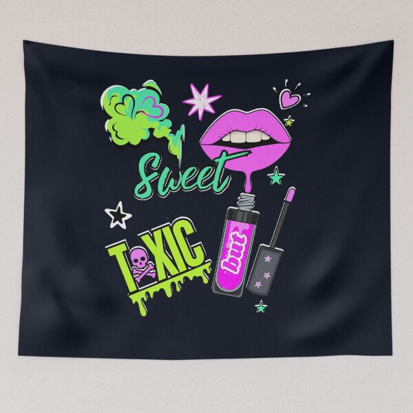 Item preview, Sweet but Toxic Dripping Lips Y2K Aesthetic Graphic Tee designed and sold by Aimetoi.